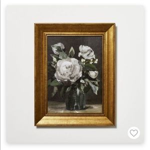 NWT Studio McGee Vintage Floral Framed Wall Canvas Art